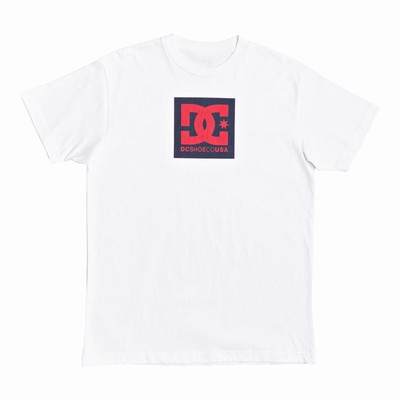 DC Square Star Kid's White T-Shirt Australia AJN-813